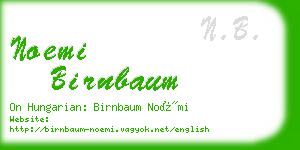 noemi birnbaum business card